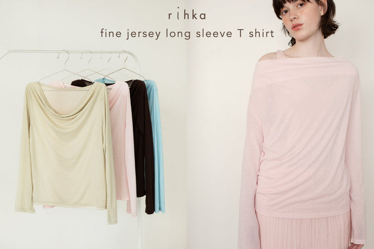 ネイルポリッシュの色味からインスパイアされたfine jersey long sleeve T shirtが4/9より登場