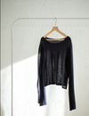 sheer knit pull over / lens