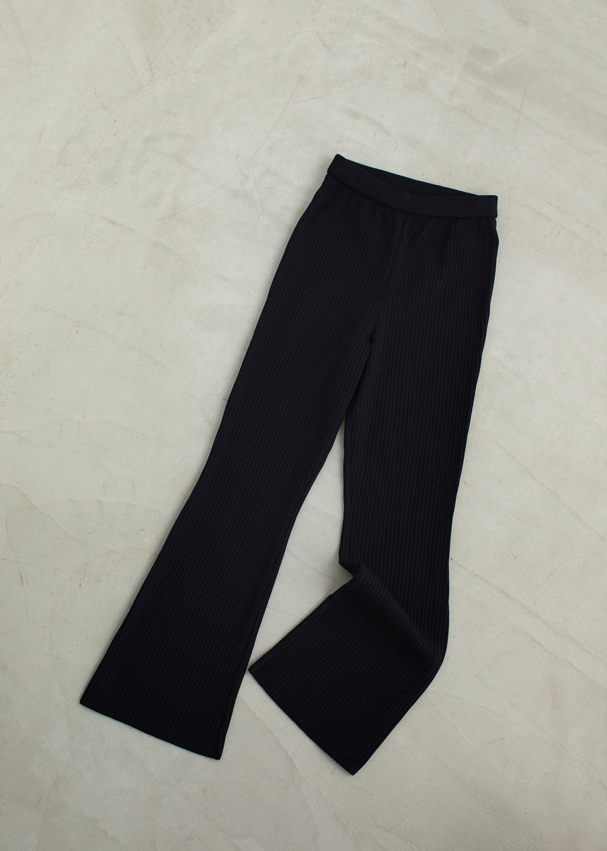 premium rib-knit pants / lens | rihka