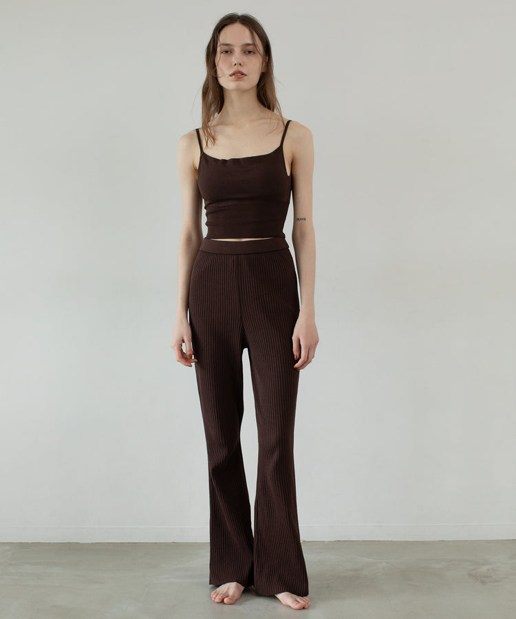 premium rib-knit set up / freckle