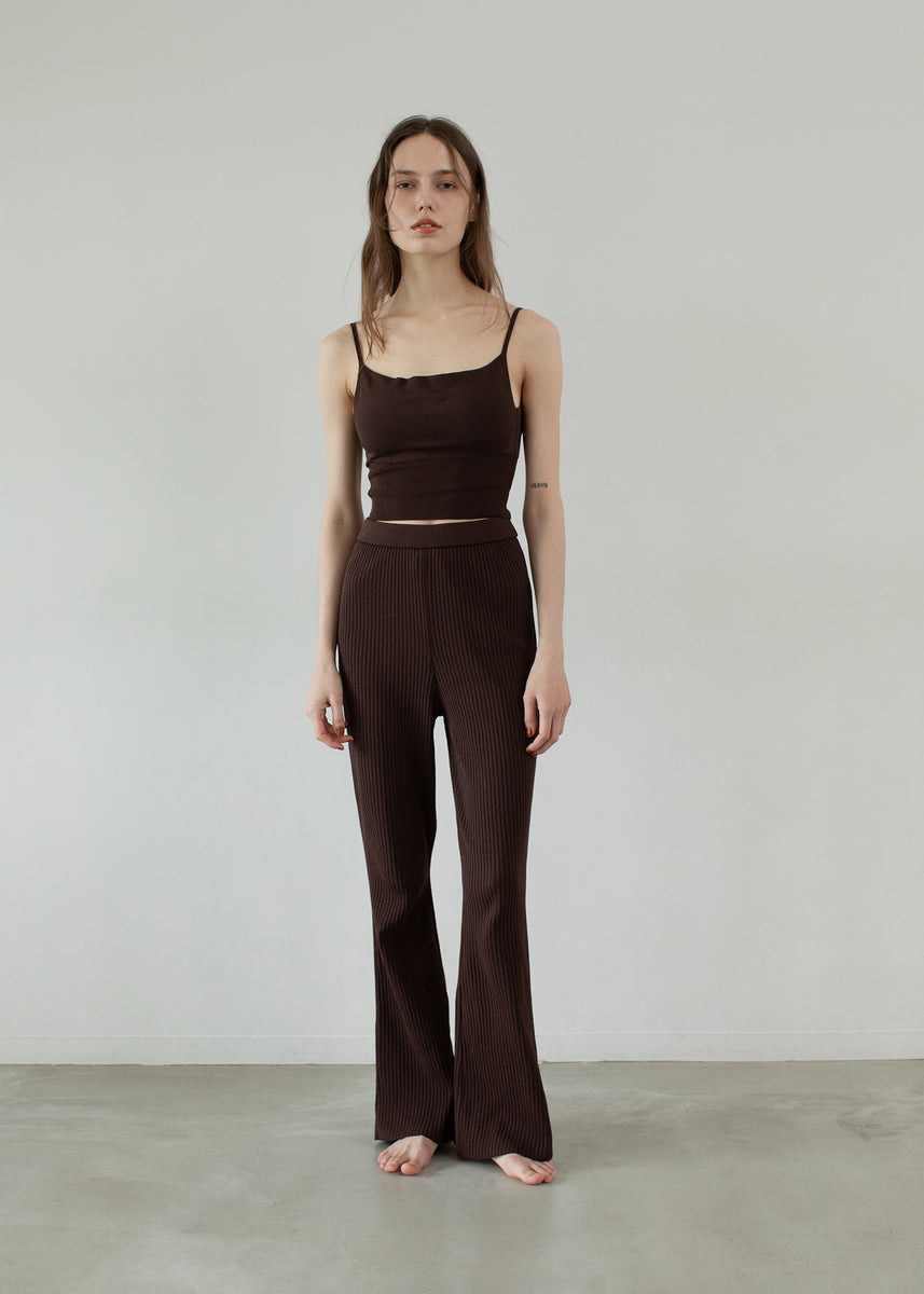 The Shishikui Rib knit leg /ブラウン 0Y1A7242f_8819fd75-3c43-4bf8-