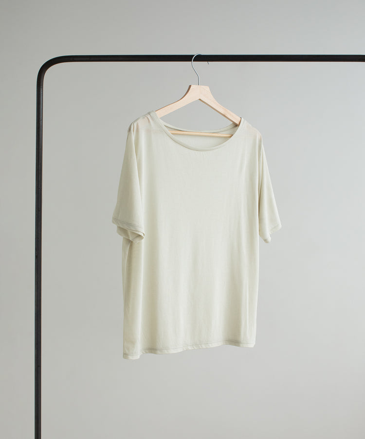 fine jersey T shirt / sage