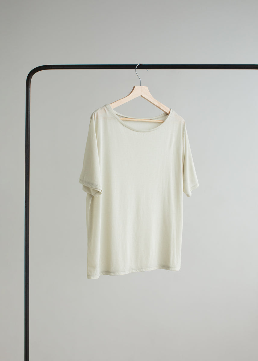 rihka fine jersey T shirt sage Tシャツ fine jersey T shirt / sage | rihka