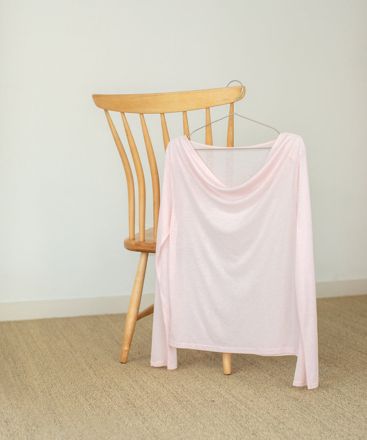 fine jersey long sleeve T shirt / coussinet