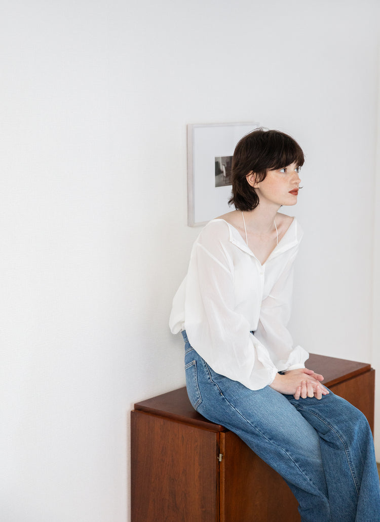 sheer blouse / new day