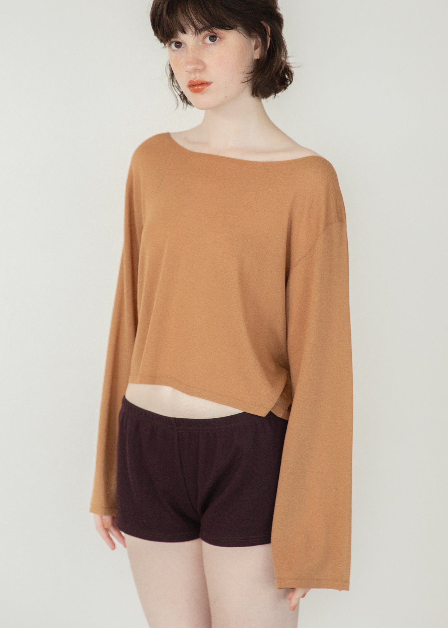 rihka シアーニットプルオーバー sheer knit pull over / freckle | rihka
