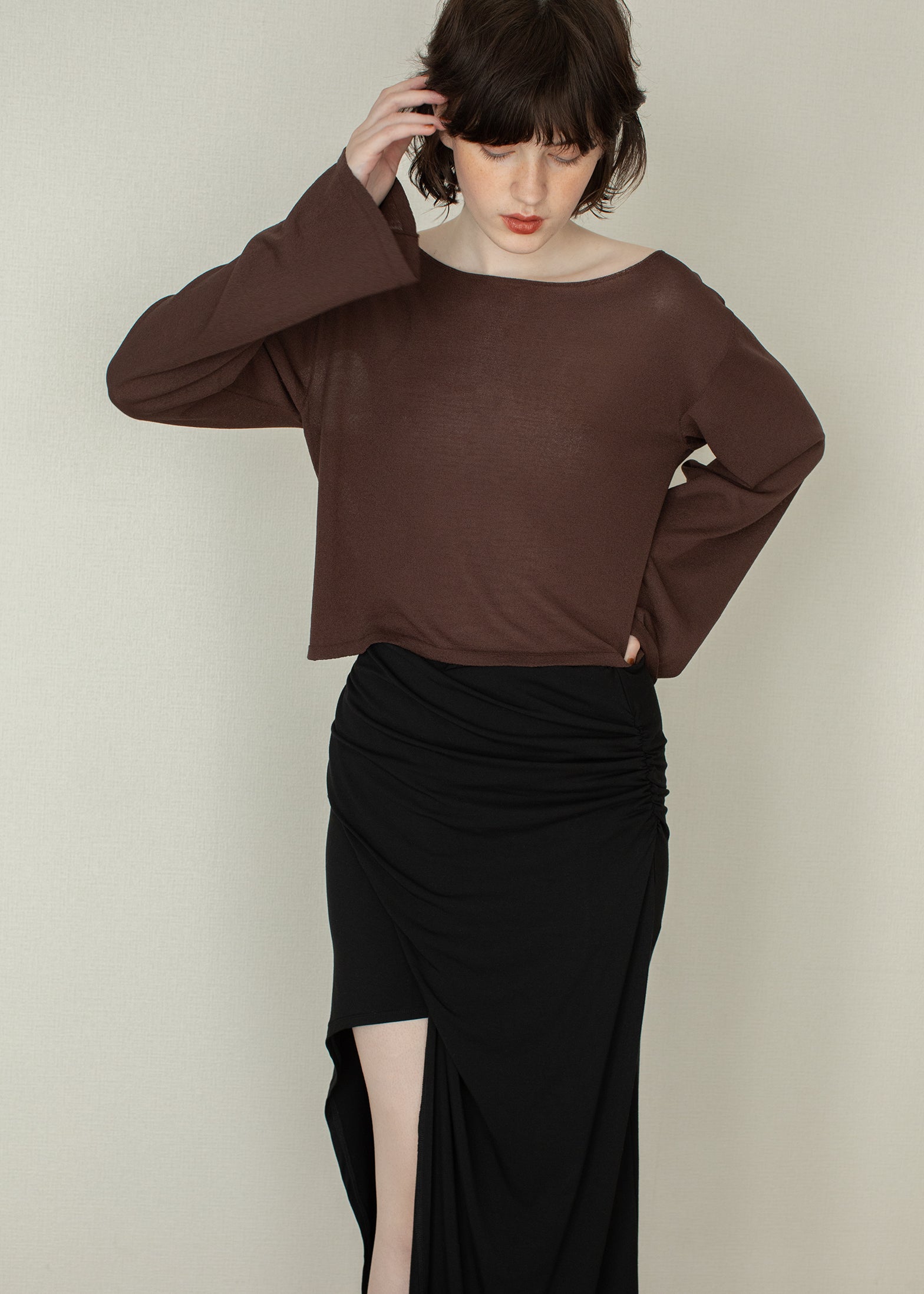sheer knit pull over | rihka