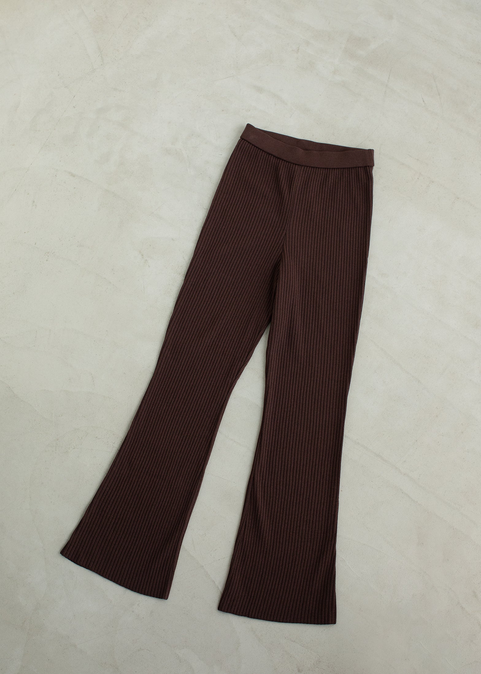 premium rib-knit bra top / lens リーカ premium rib-knit bra top / cinnamon | rihka