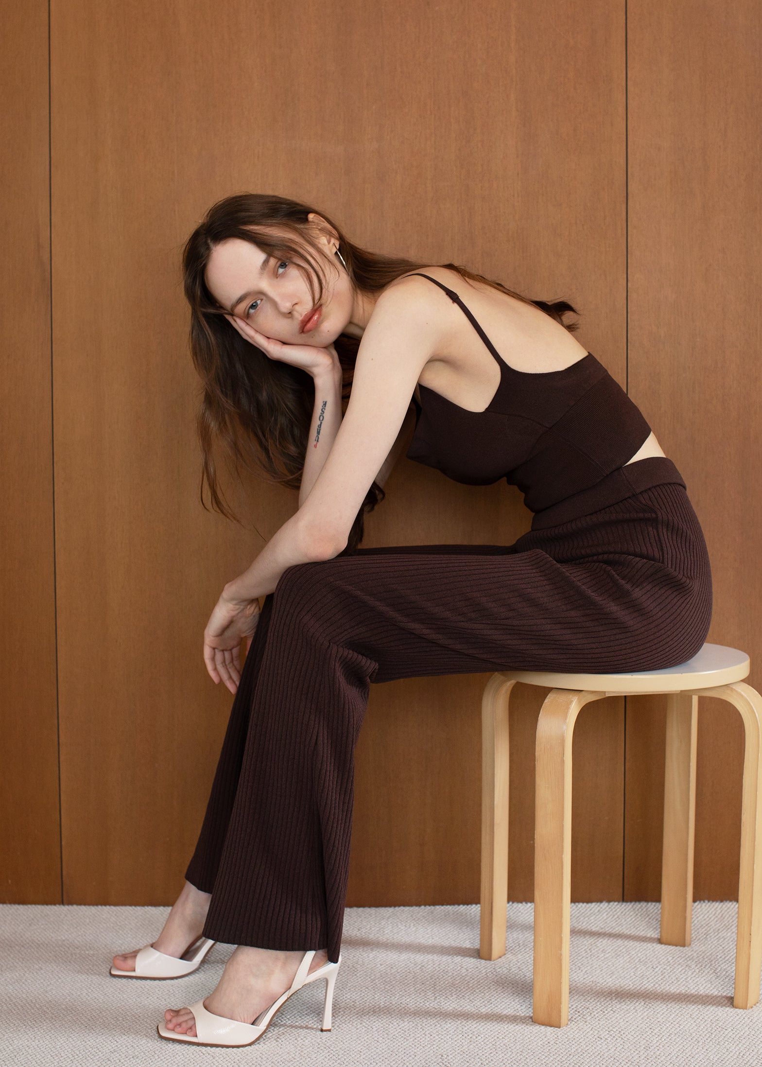 豊富なギフト / up set rib-knit premium freckle rihka | ダイエットドリンク