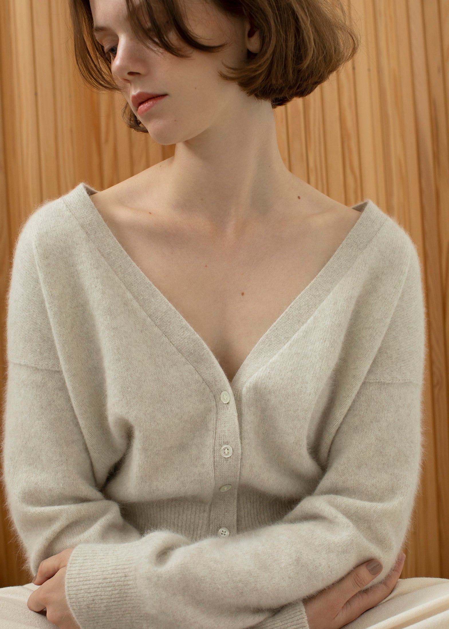 fox knit cardigan RAP053 la vie | rihka