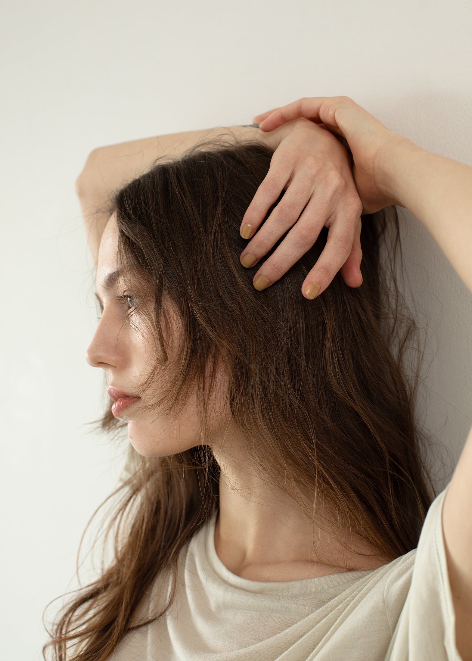 fine jersey T shirt / sage | rihka