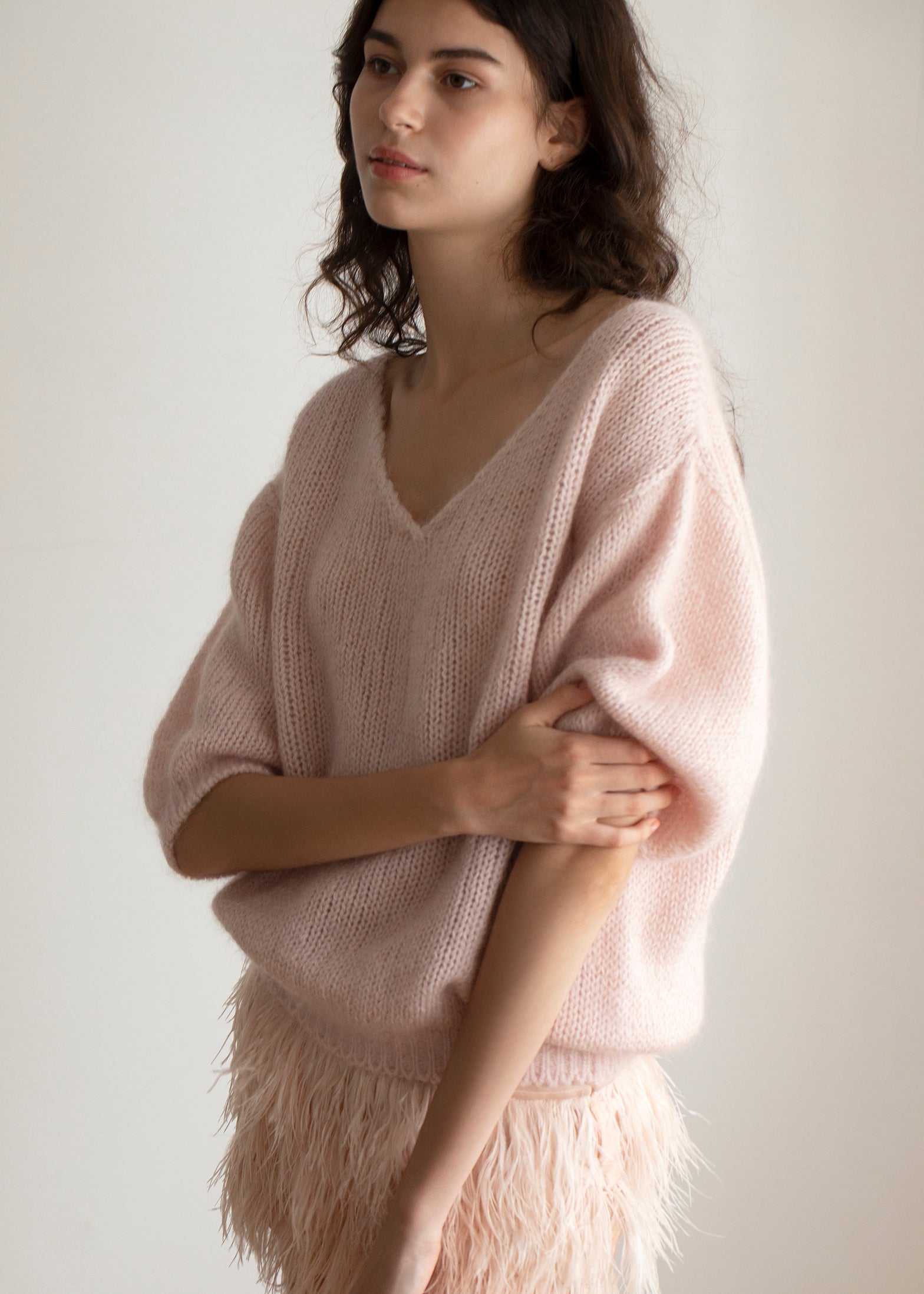 short sleeve mohair knit / coussinet | rihka