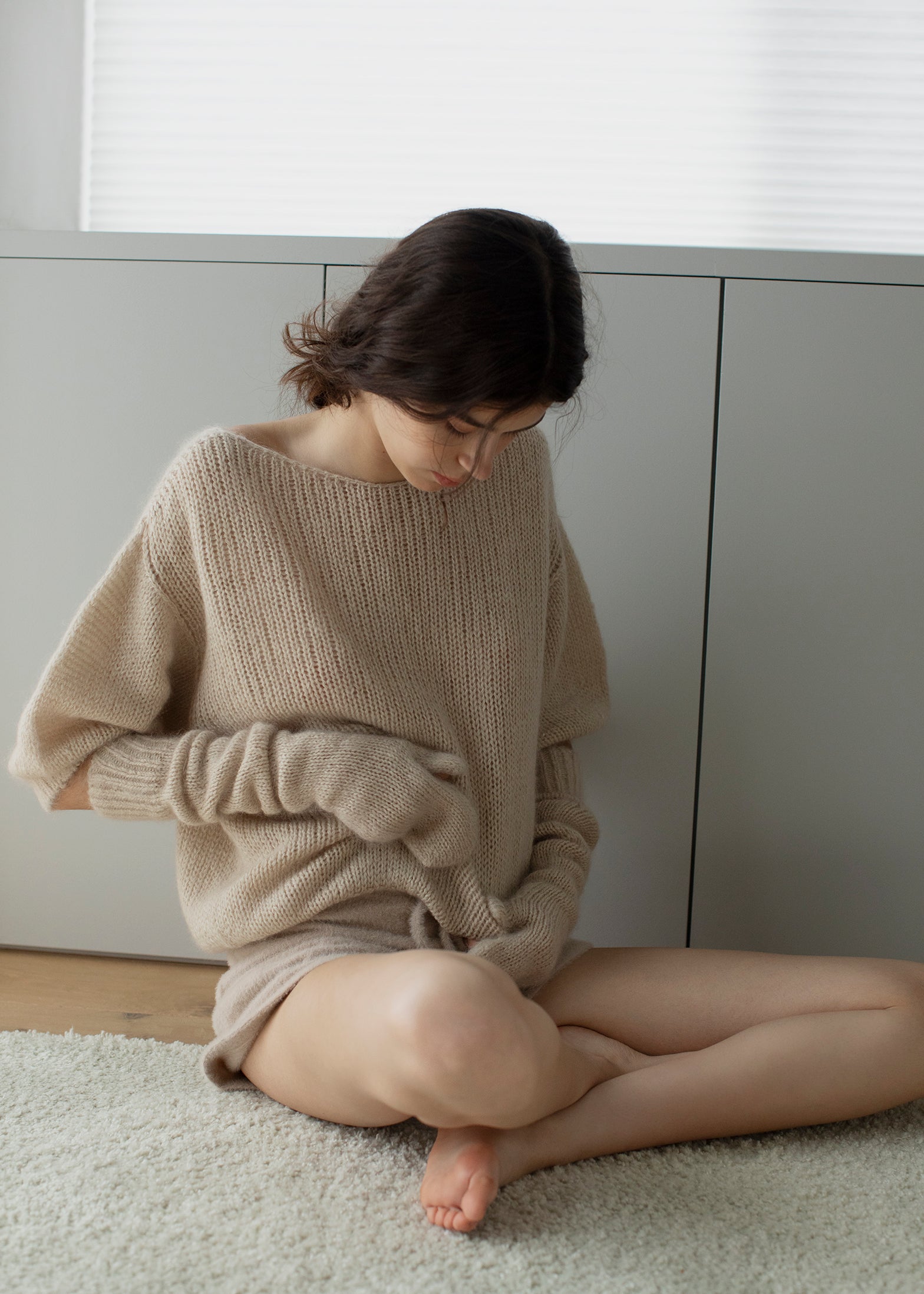 トップス rihka mohair knit / tan rihka mohair knit / tan