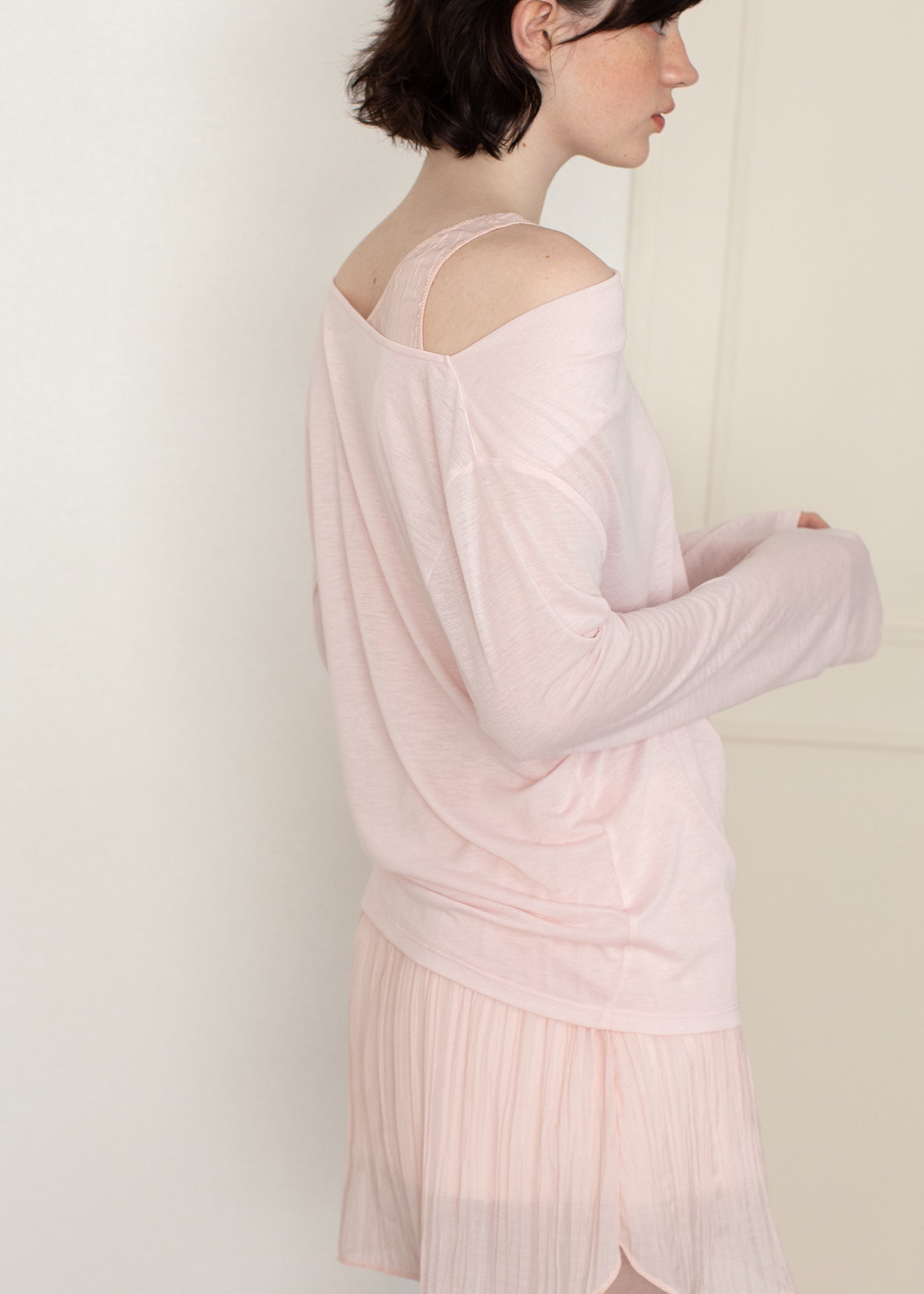 トップス rihka fine jersey long sleeve T shirt fine jersey long sleeve T shirt | rihka