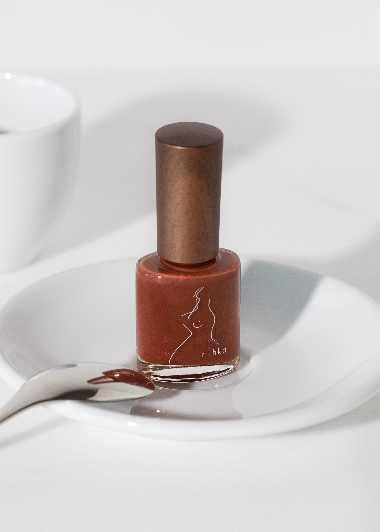 rihka nail polish NAB016 chocolate cosmos | rihka