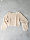 mohair knit / tan
