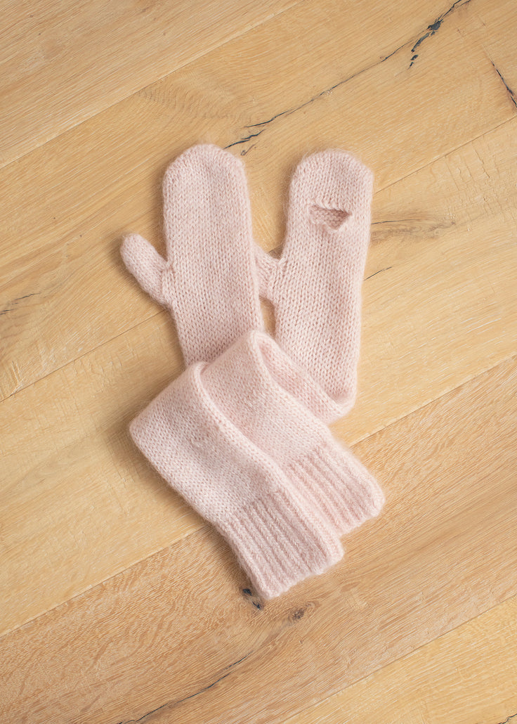 mohair knit & glove set / coussinet