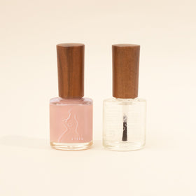 pêche base coat & top coat set