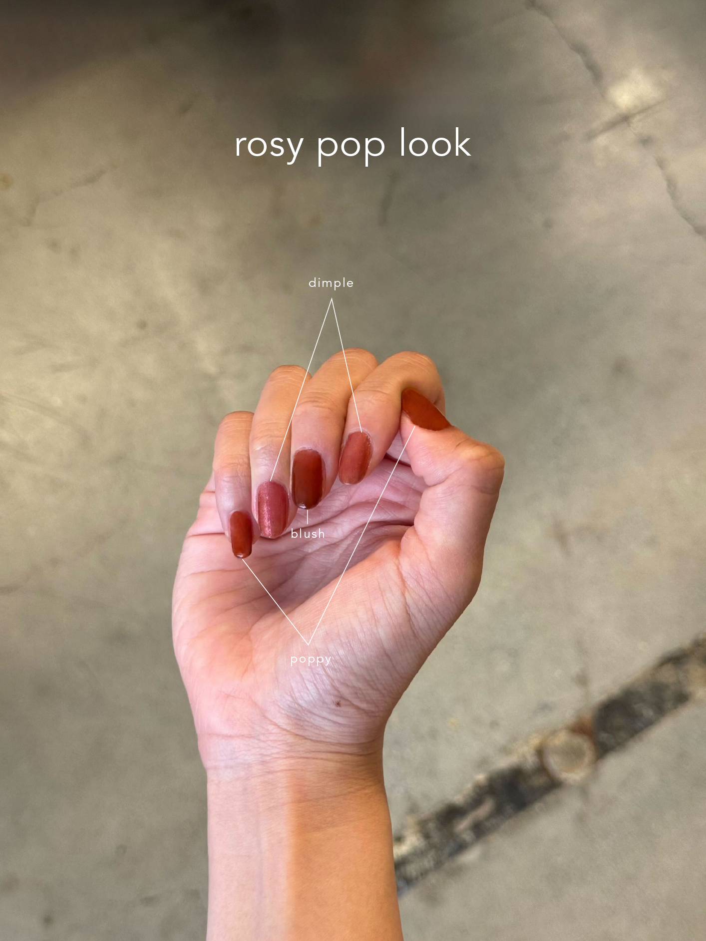rosy pop look
